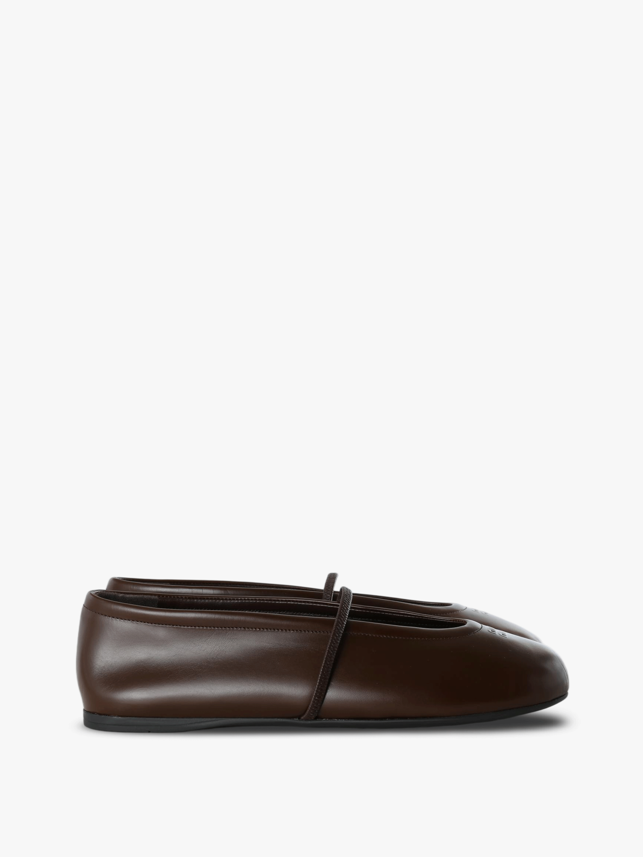 Brown shoes, side view