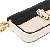 Close up of pink bag, showing the detail and the texture of cow leather