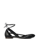 Black flats, side view