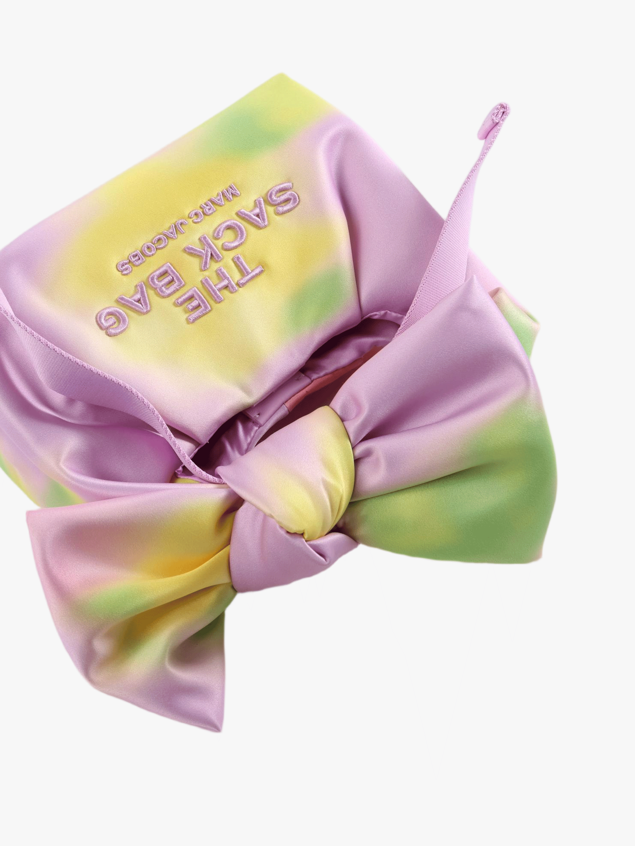 Purple bag, front view