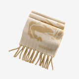 Beige scarf,front view