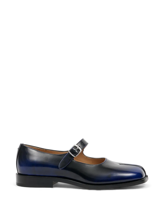 Black derbys, front view
