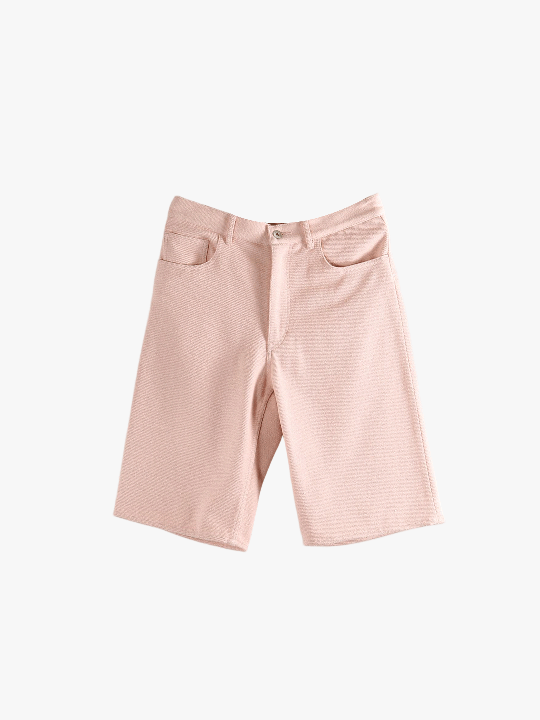 Pink shorts, full view