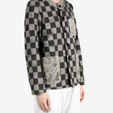 COMMUNS - Women Checked Patch Pocket Jacket