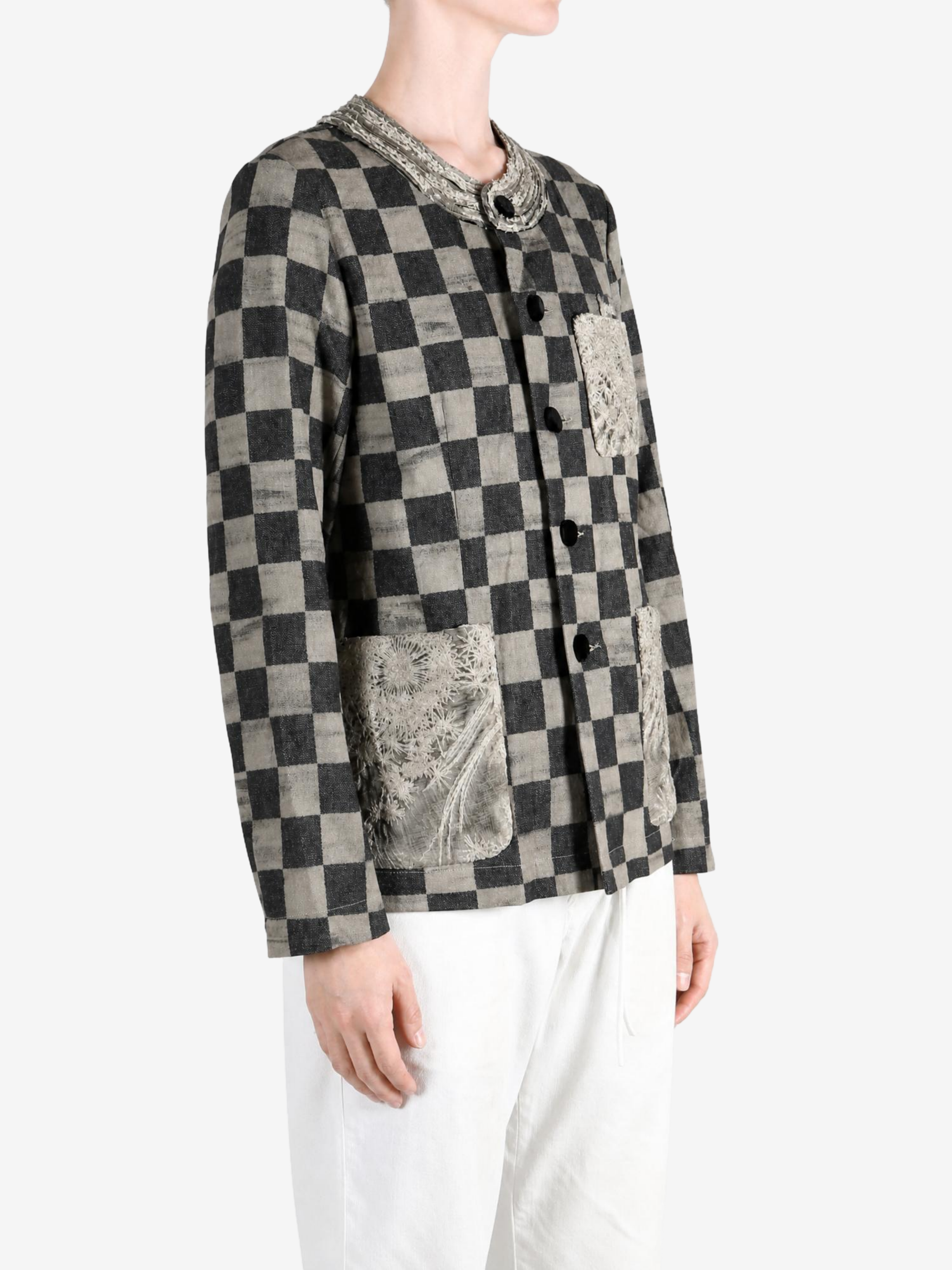 Black jacket, front view