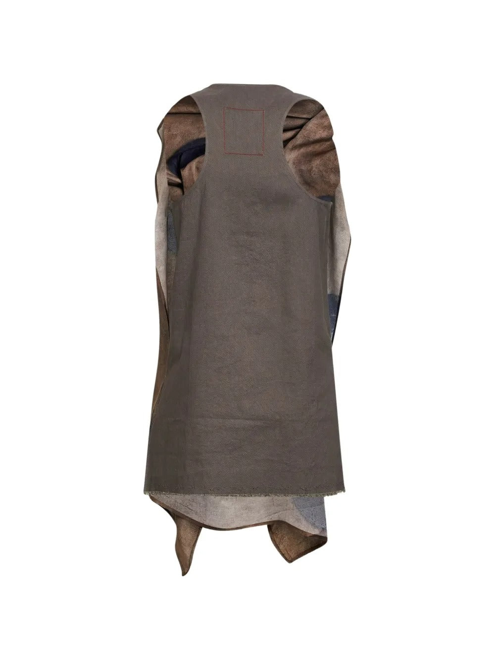 Brown top, back view