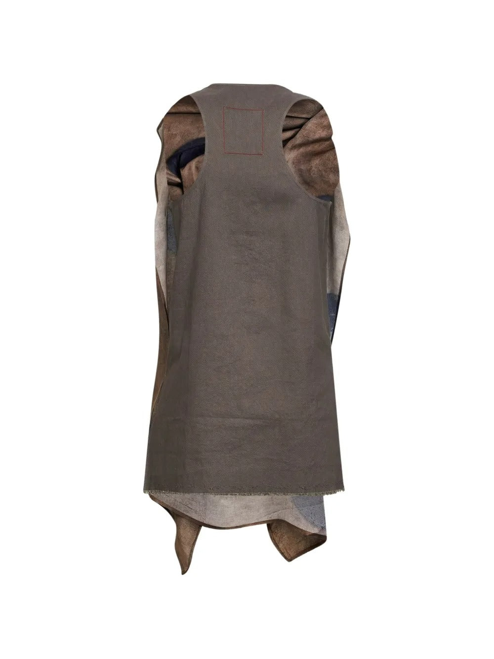 Brown top, back view