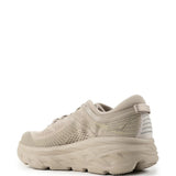 Tan shoes, side view