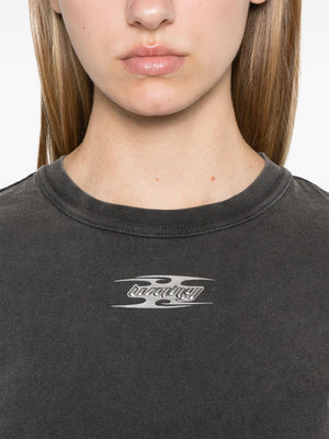 T BY ALEXANDER WANG - Women Shrunken Tee With Blade Logo