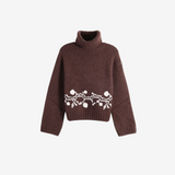 Brown knitwear, front view