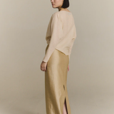 Tan top,full body view