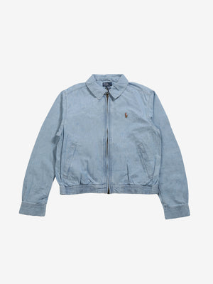 Blue jacket, front view