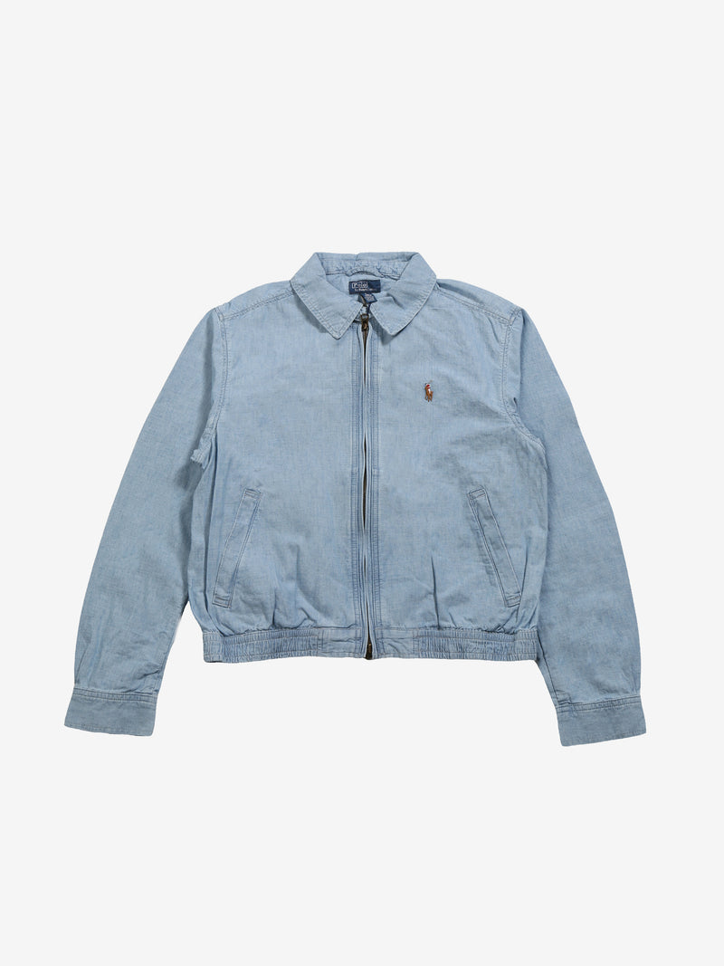 Blue jacket, front view