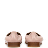 Pink loafers, back view