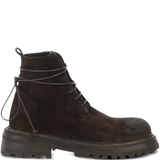 Brown boots, front view