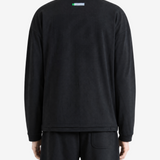 Black hoodie, full body view