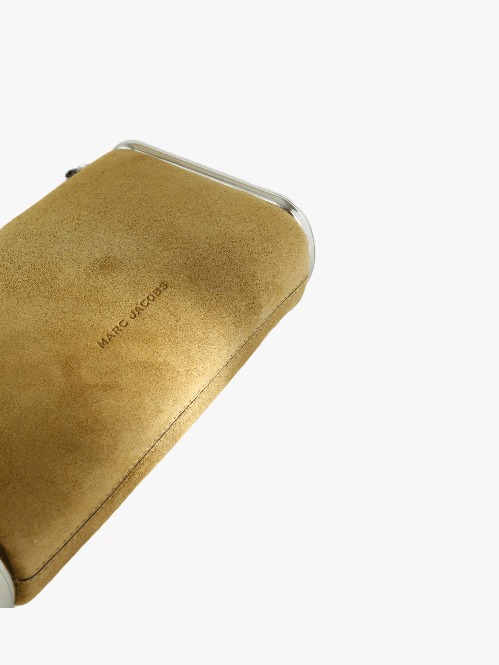 Tan bag, back view