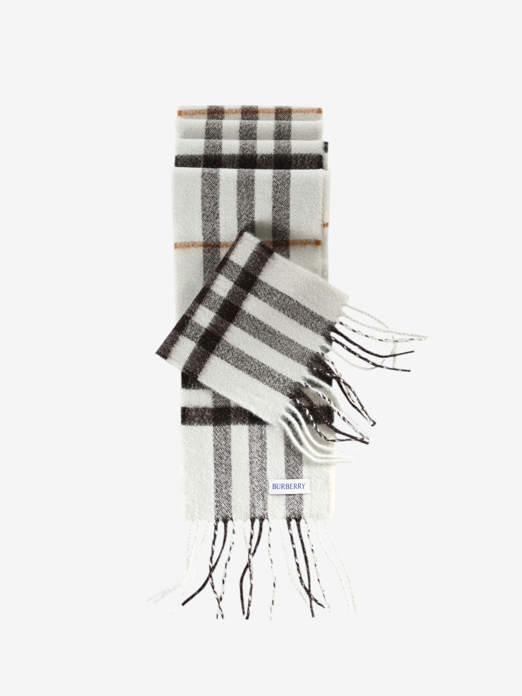 White scarf, front view