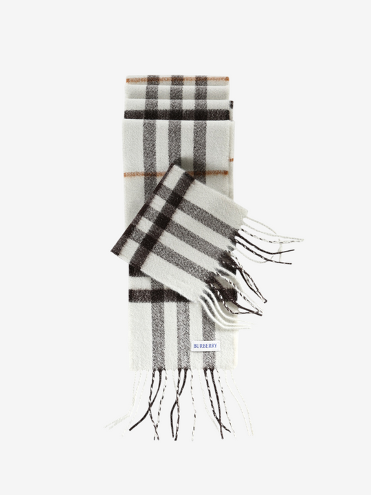 White scarf, front view