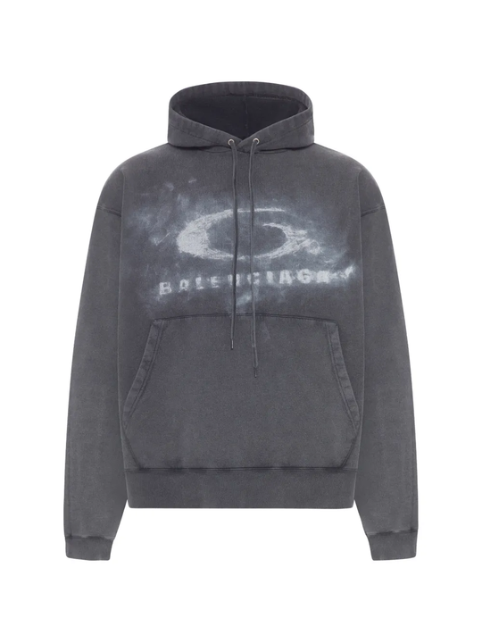 Grey sweats-hoodies, front view