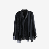 Black jacket, front view