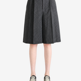 Grey pants, full body view