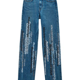 Blue jeans, front view