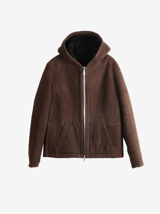 Brown jacket, front view