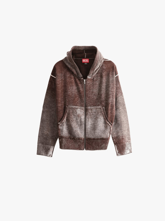 Brown hoodie, front view