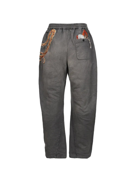 Grey pants, front view