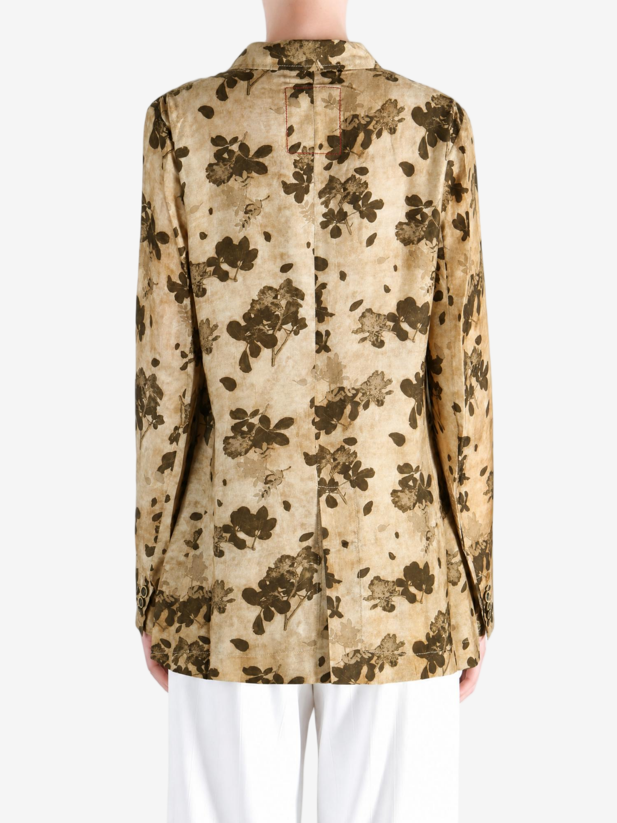 Tan jacket, full body view