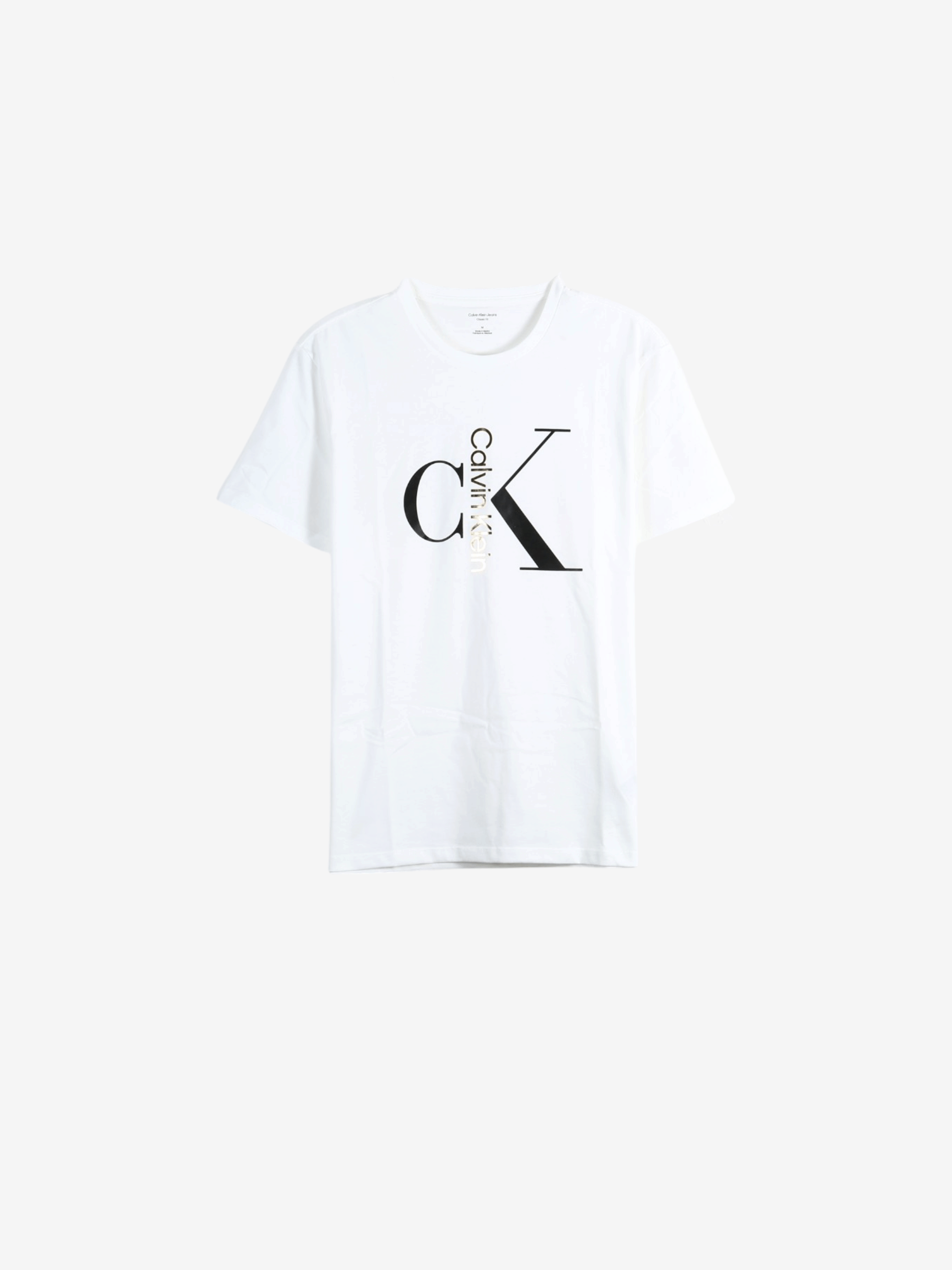 White t-shirt, front view