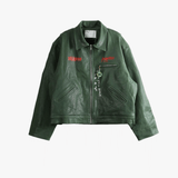Green jacket, front view