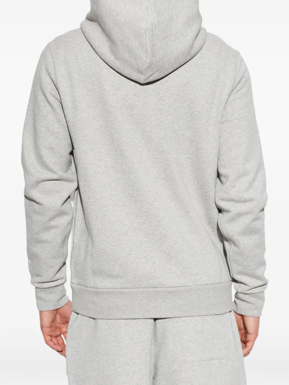 Grey hoodie, full body view