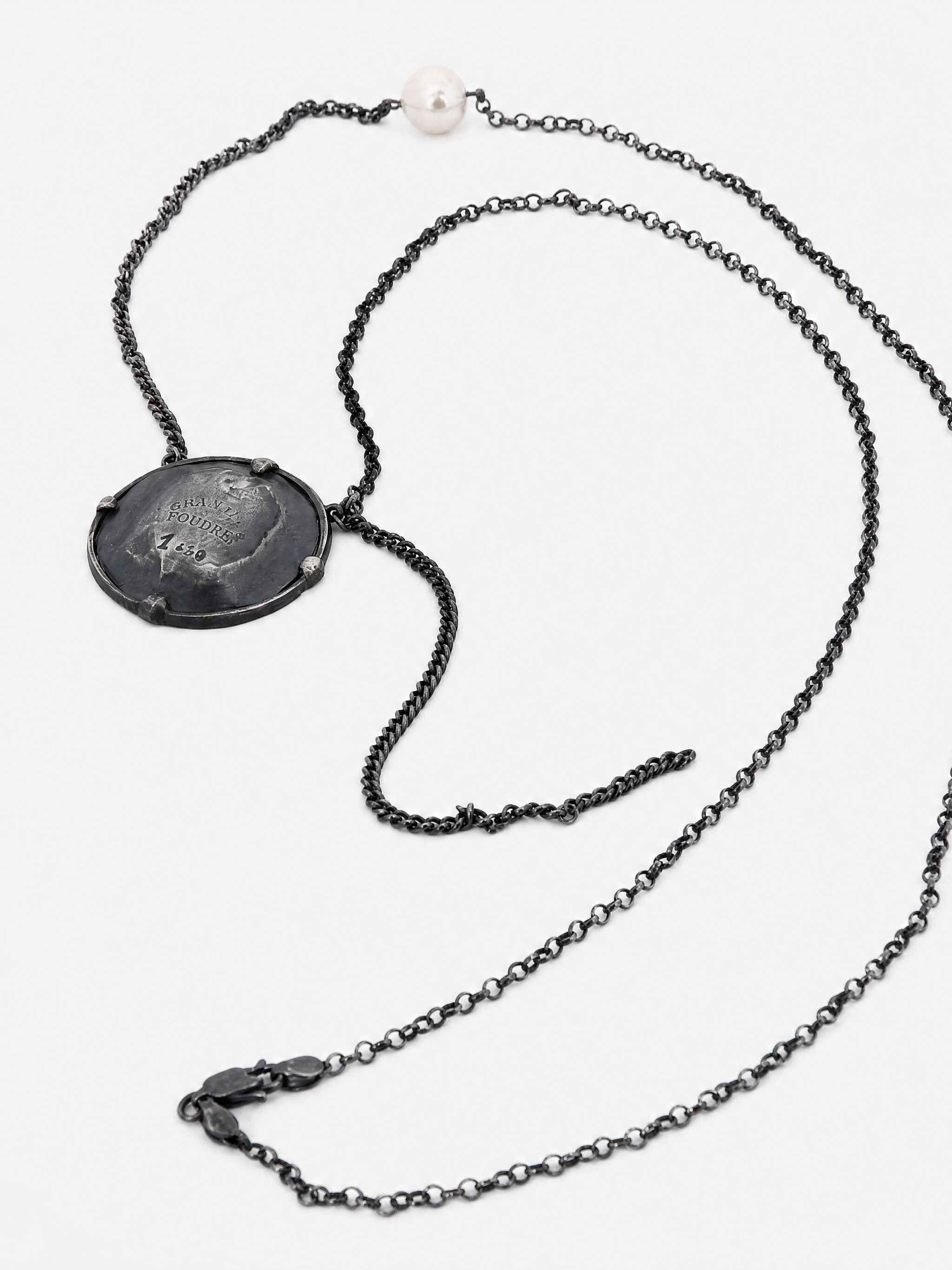 Grey jewelry, front view