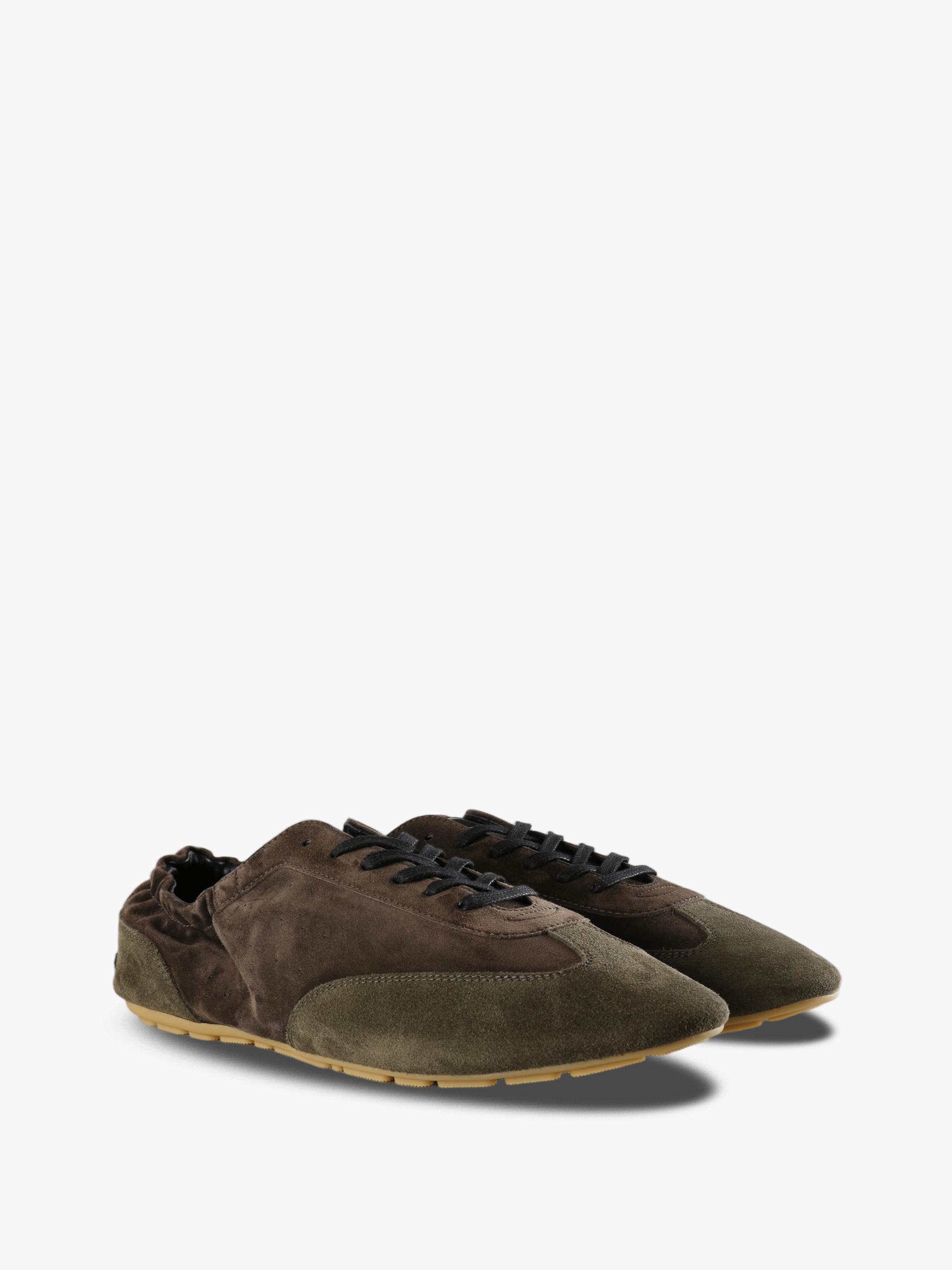 Brown shoes, front view
