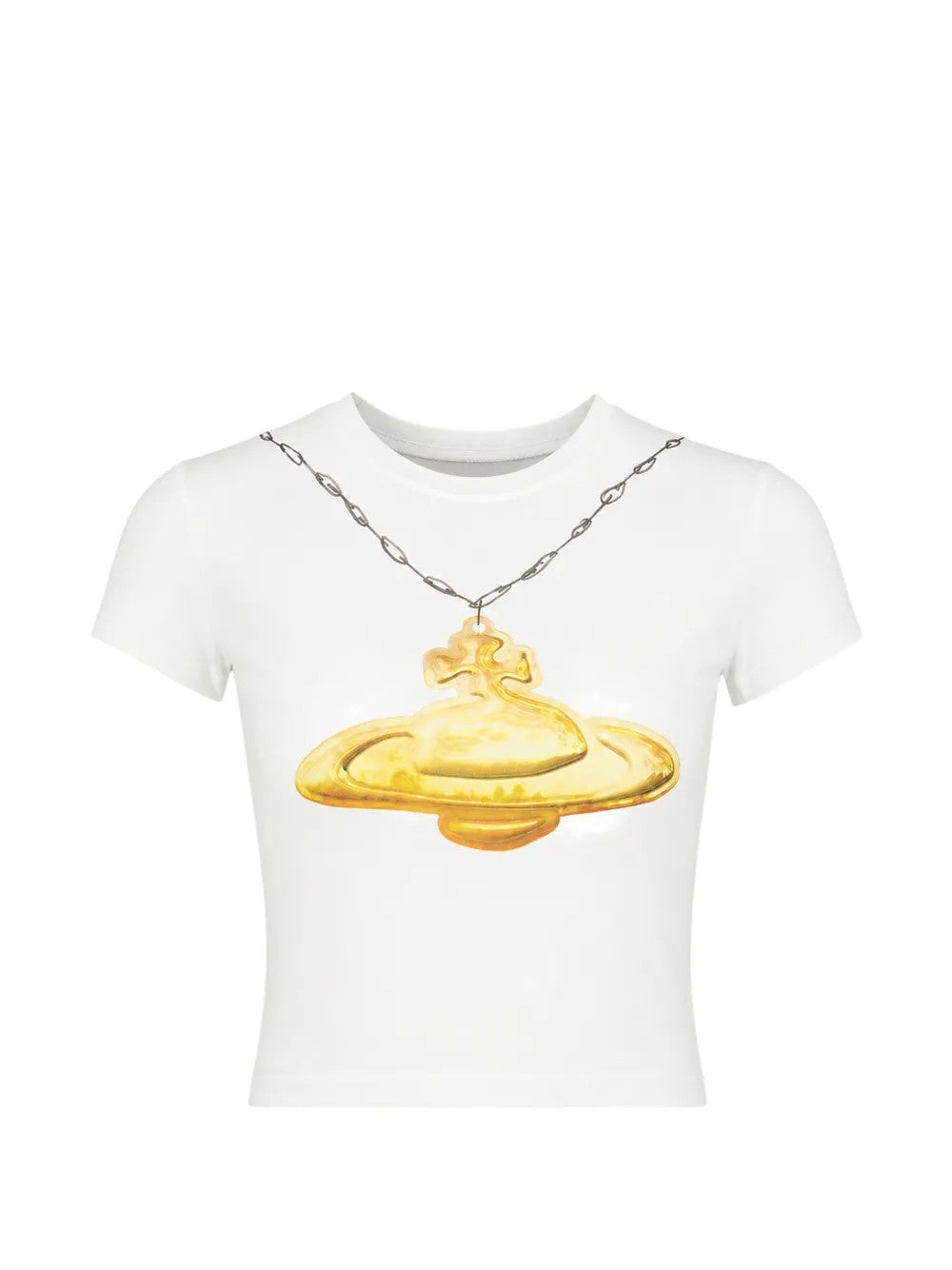 White t-shirt, front view