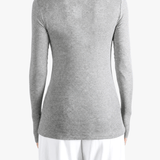 Grey t-shirt, full body view