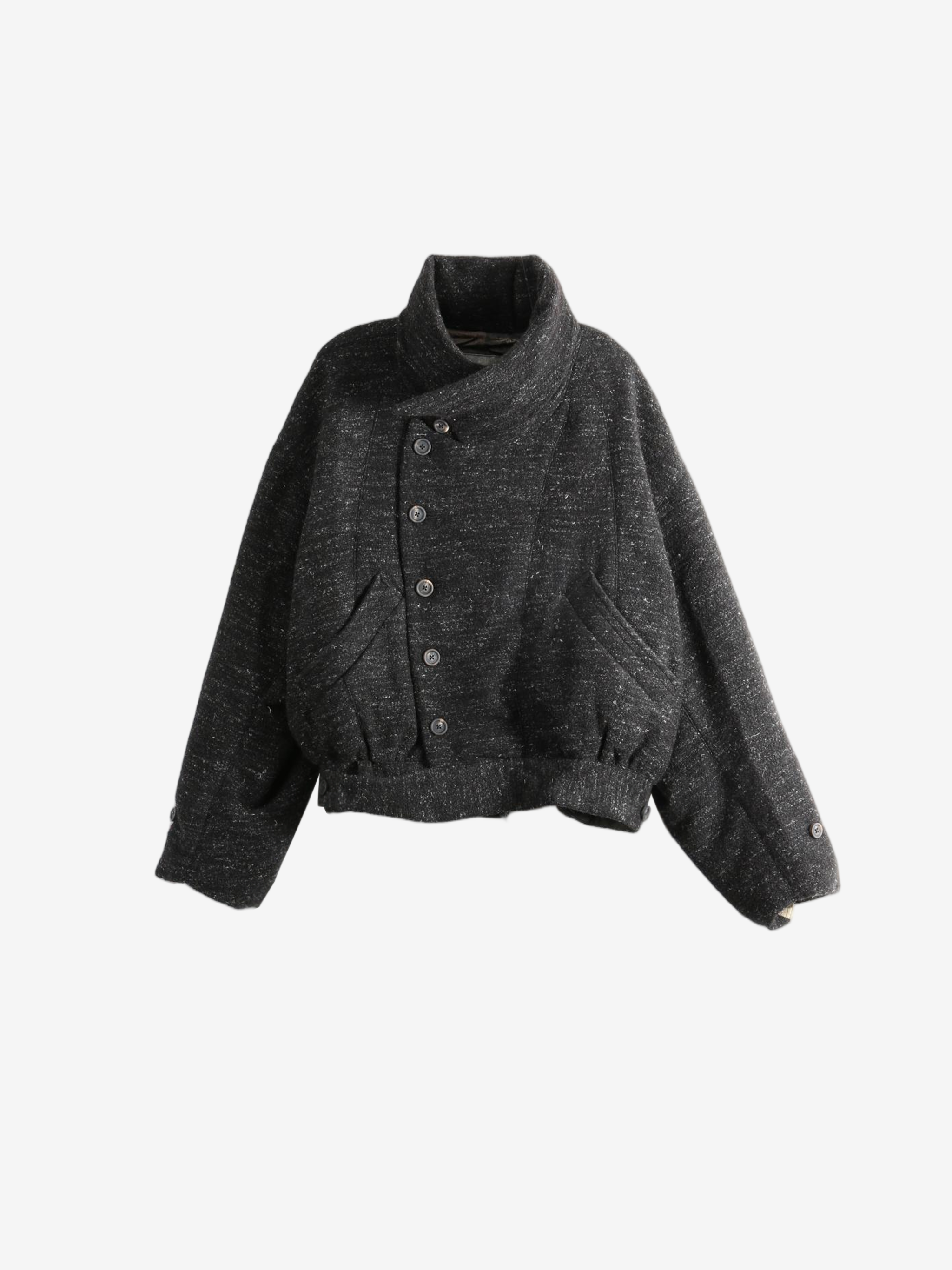 Black jacket, front view