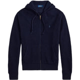 Navy knitwear, front view