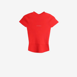 ALEXANDER WANG - Women Jacquard Logo Short Sleeve Crewneck Top