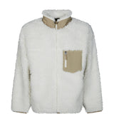 Tan jacket, front view