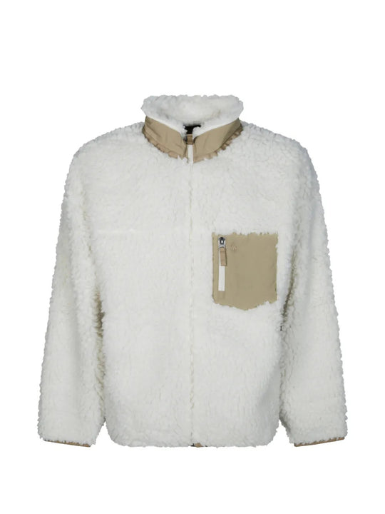 Tan jacket, front view