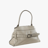 Tan bag, front view