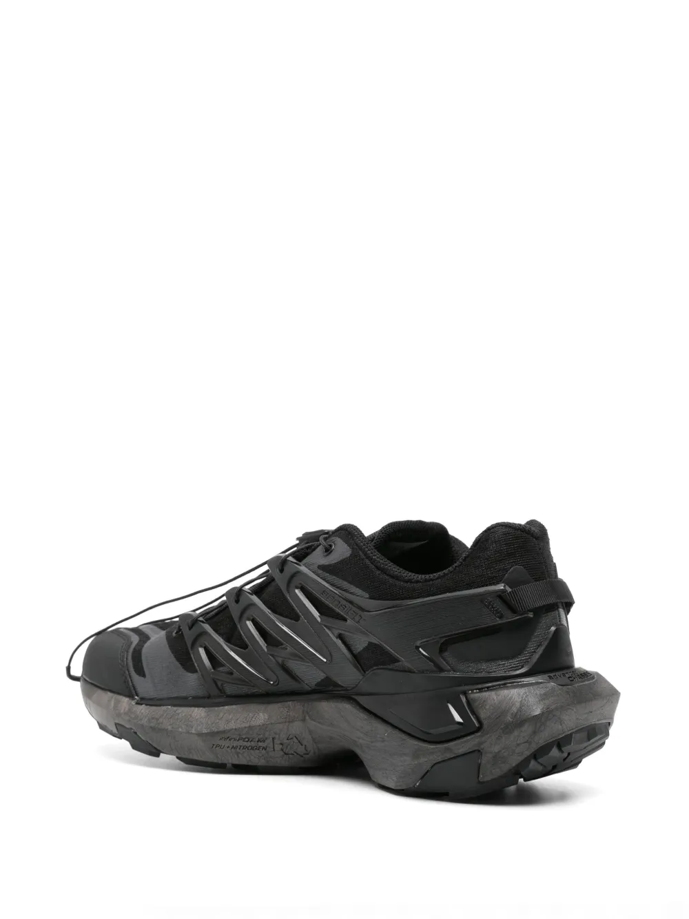 Black sneakers, side view