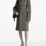 Grey coat,full body view