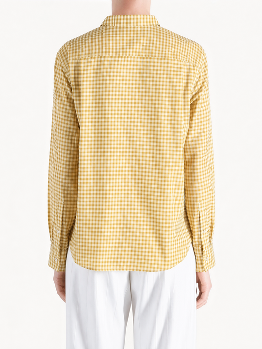 Yellow shirt, full body view