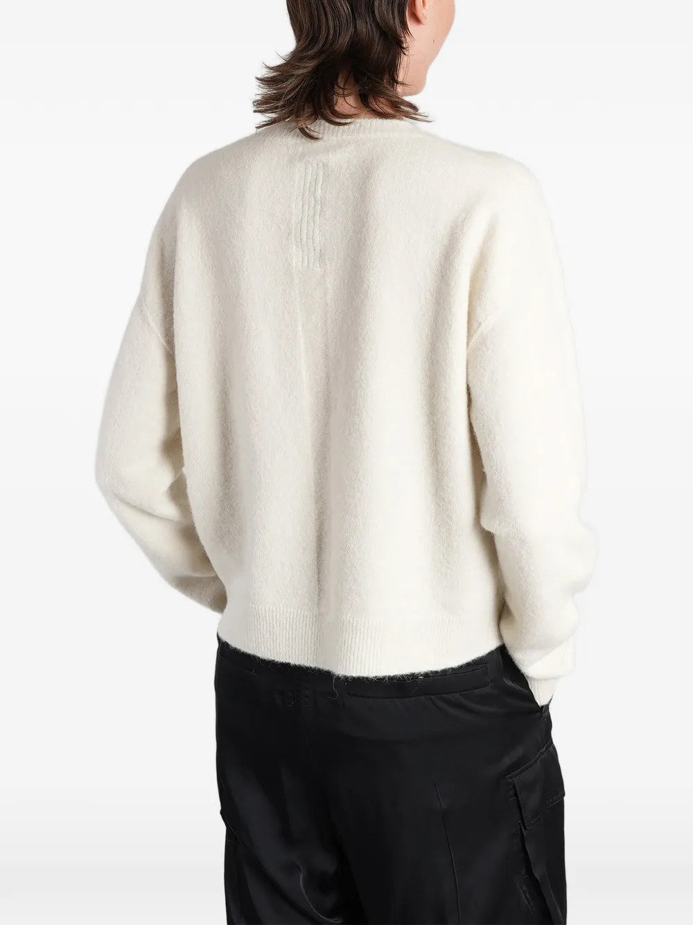 White top, full body view