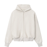 White hoodie, front view 