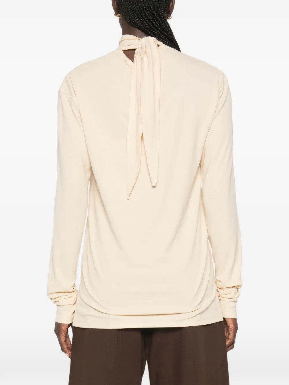 Tan top, full body view